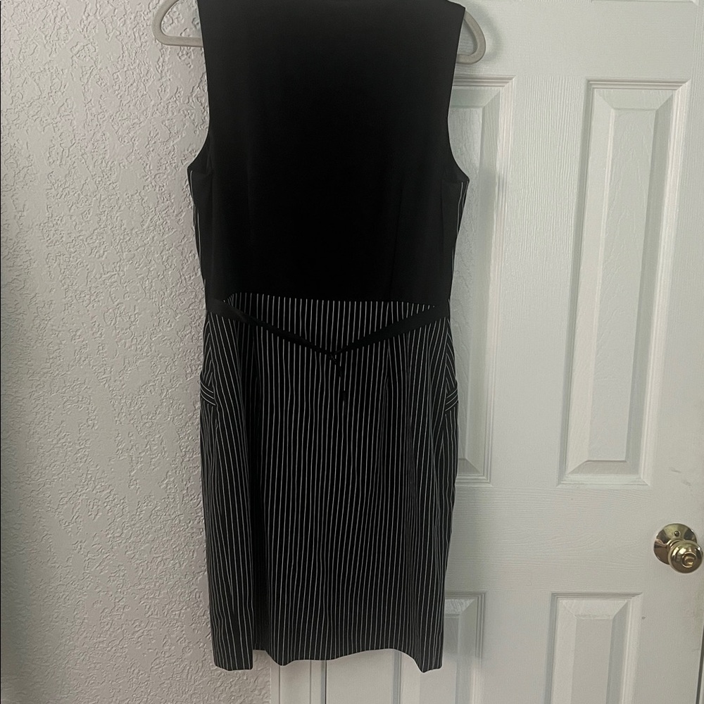 Diane von Furstenberg Pinstriped Black Dress - Picture 6 of 11